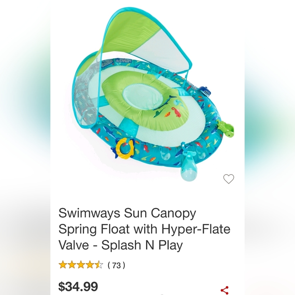 Swimways Canopy Baby Float - Picture 2 of 7
